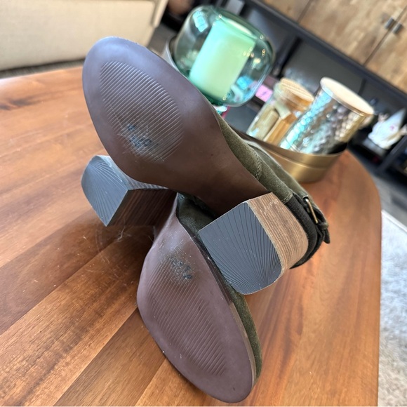 Sbicca Dark Green Suede Ankle Boots - Picture 11 of 14